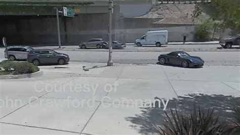 Mustang driver arrested after slamming into cars in Woodland Hills (video)
